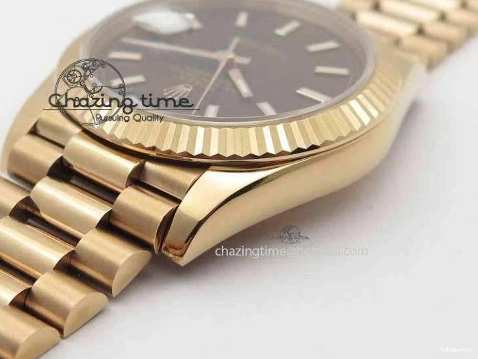 RG On 228239 Day-Date Edition Brown RG 40mm President A3255 Noob Bracelet Best 1:1 Dial 0407